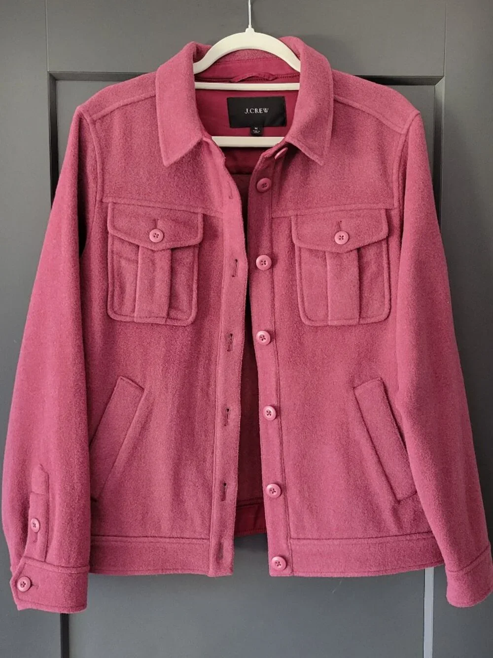 J Crew Women’s  Wool Blend Jacket Button Down Size Medium NWOT!